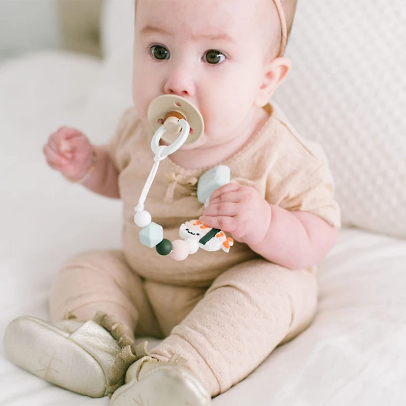 Silicone Pacifier Clip - Sushi