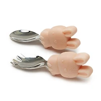 Learning Spoon and Fork Set - Bunny