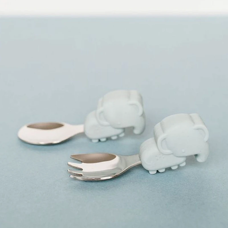 Learning Spoon and Fork Set - Elephant