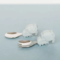 Learning Spoon and Fork Set - Elephant