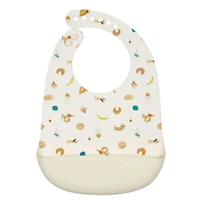 Silicone Bib - French Breakfast