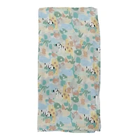 Bamboo Muslin Swaddle Blanket - Animal Puzzle