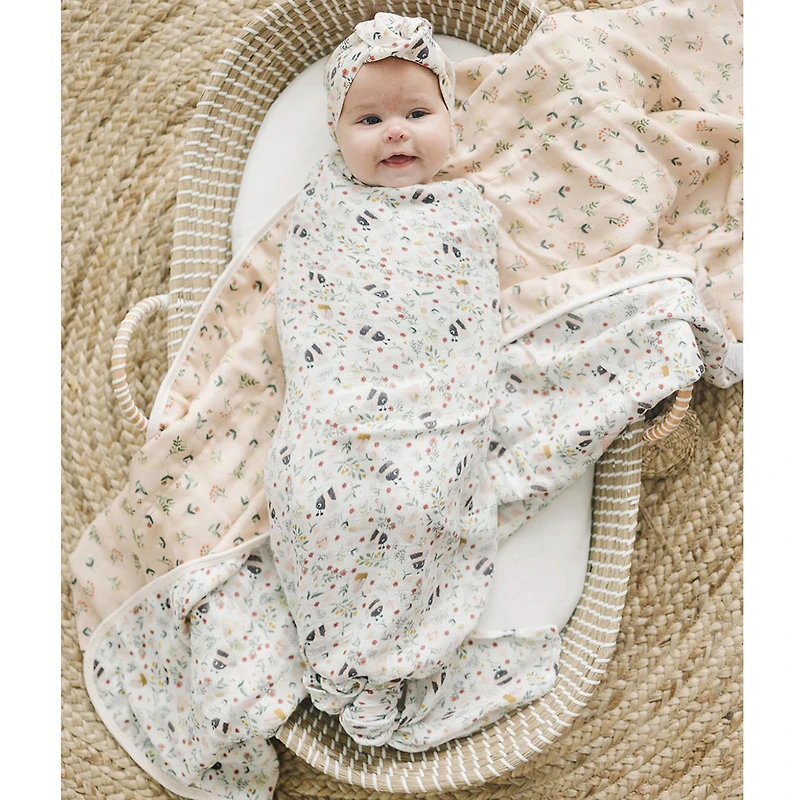 Bamboo Muslin Swaddle Blanket - Bumble Bees