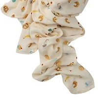 Bamboo Muslin Swaddle Blanket - Breakfast