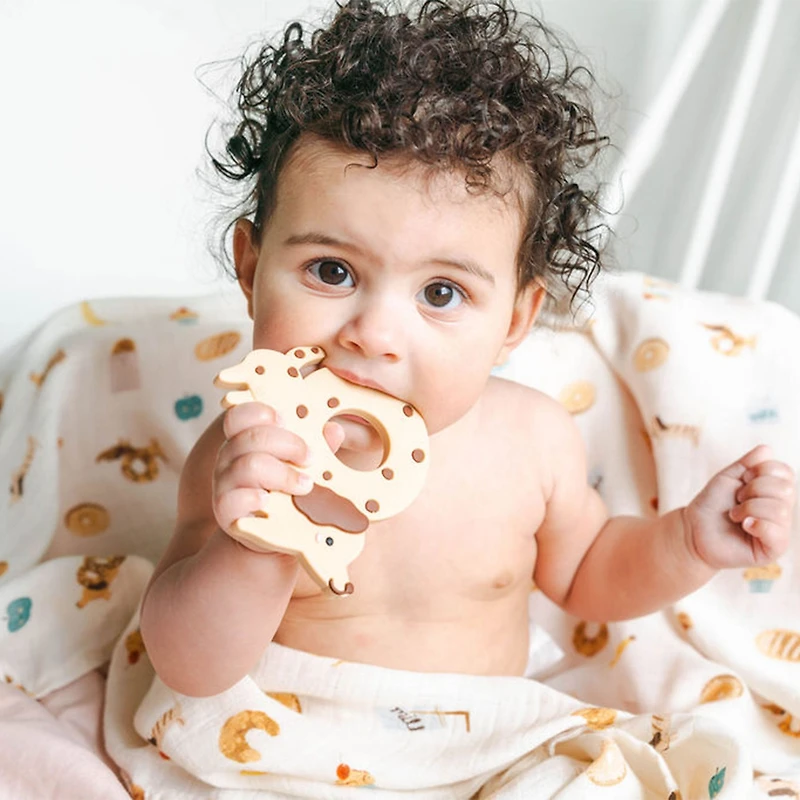 Bamboo Muslin Swaddle Blanket - Breakfast