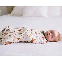 Bamboo Muslin Swaddle Blanket - Forest Friends