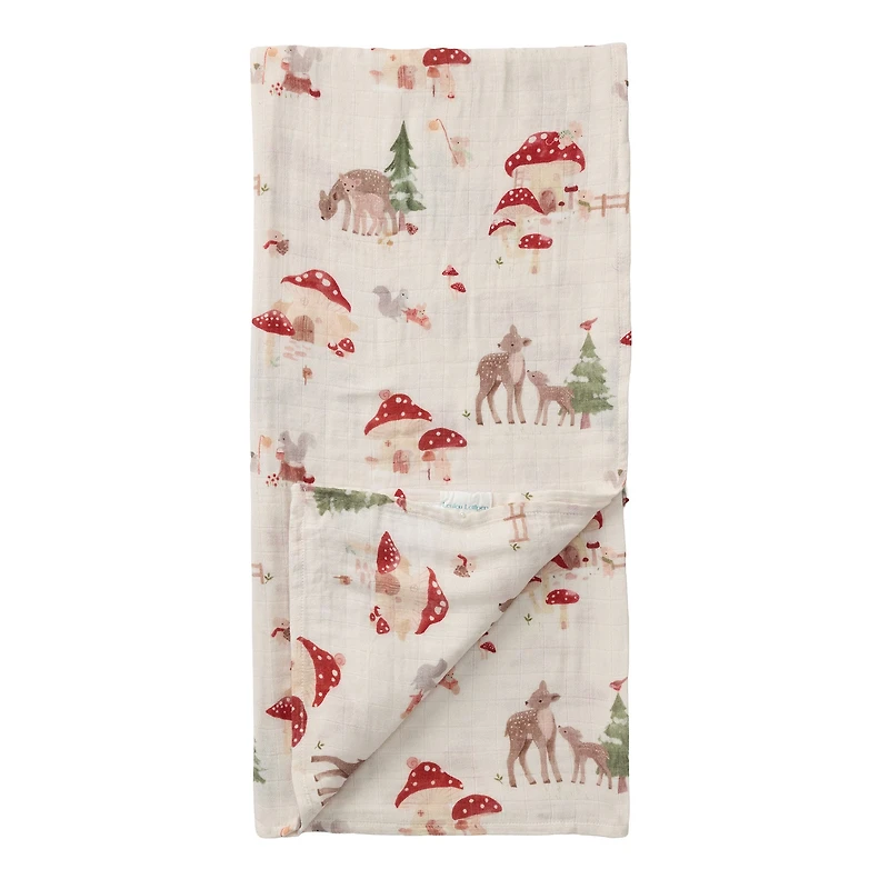 Couverture Mousseline Bambou -  Forêt