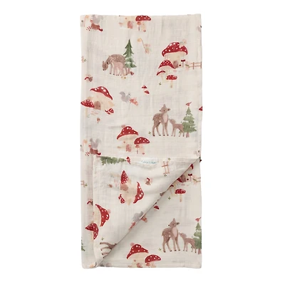 Couverture Mousseline Bambou -  Forêt