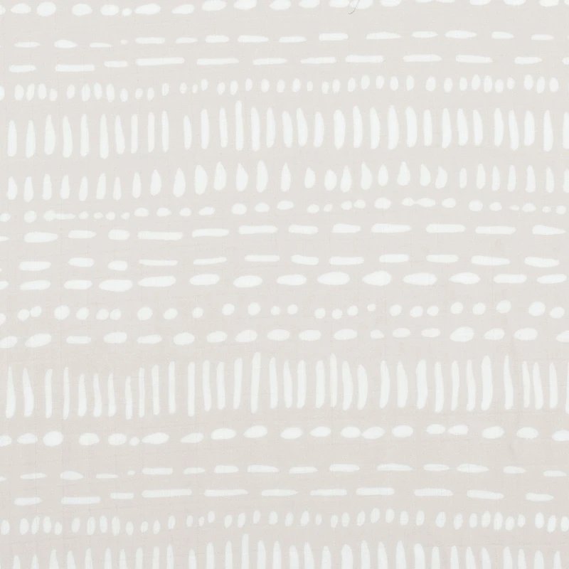 Bamboo Muslin Swaddle Blanket - Grey Mudcloth