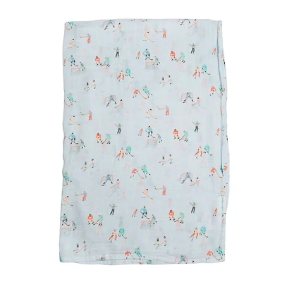 Couverture Mousseline Bambou - Hockey