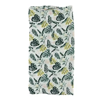 Bamboo Muslin Swaddle Blanket - Jungle Leaves