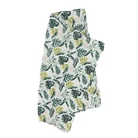 Bamboo Muslin Swaddle Blanket - Jungle Leaves