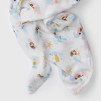 Bamboo Muslin Swaddle Blanket - Mermaids