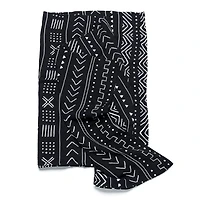 Couverture Mousseline Bambou - Noir