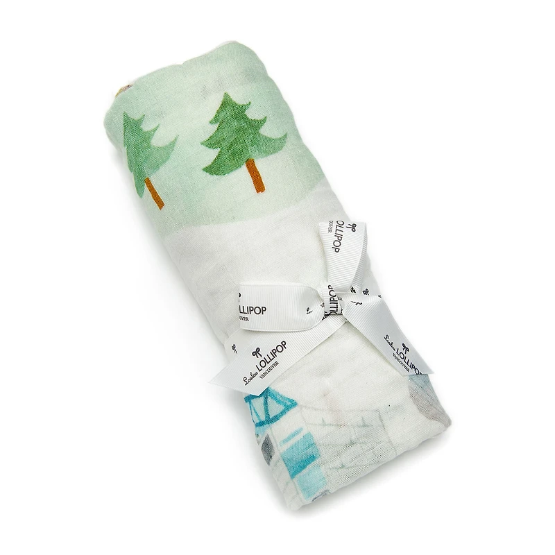Bamboo Muslin Swaddle Blanket - Quebec