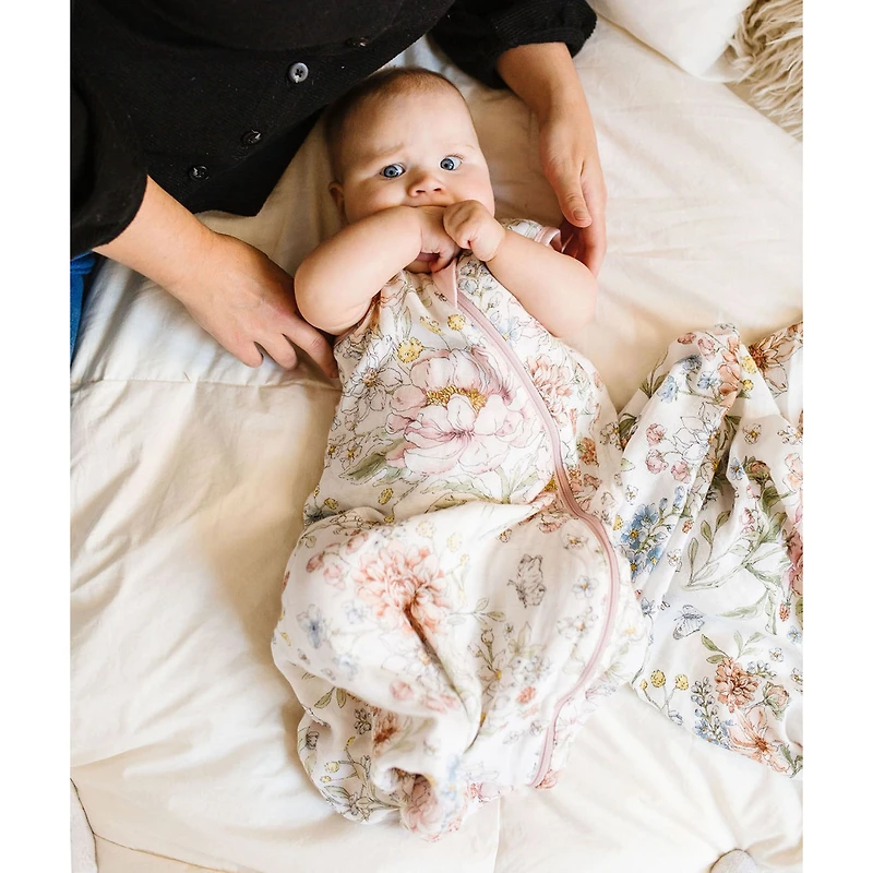 Bamboo Muslin Swaddle Blanket - Secret Garden
