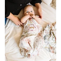 Bamboo Muslin Swaddle Blanket - Secret Garden