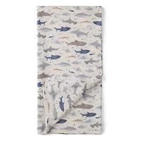 Couverture Mousseline Bambou - Requin