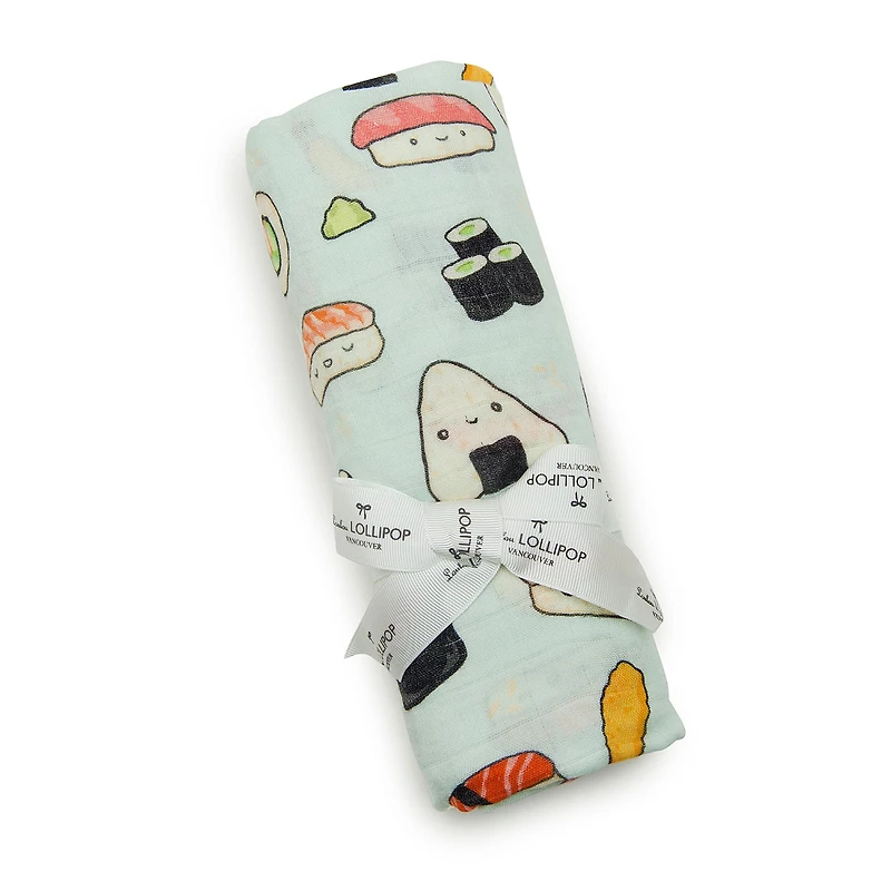 Couverture Mousseline Bambou - Sushi