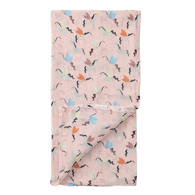 Couverture Mousseline Bambou -  Licornes