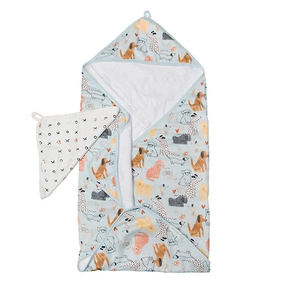 Ensemble Serviette à Capuchon - Chiens