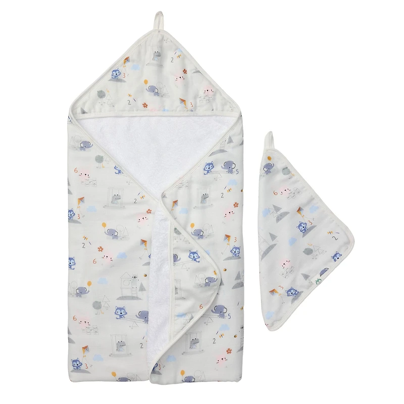 Hooded Towel Set - Tiny Mathletes