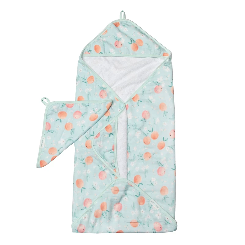 Hooded Towel Set - Peaches