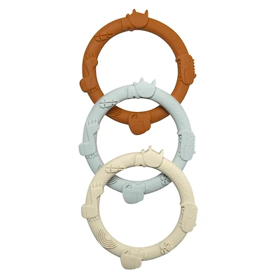Wild Teething Ring Set - Ginger/Honey