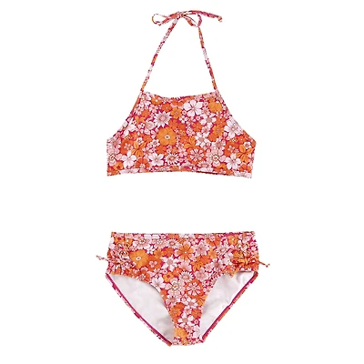 Retro Flowers Bikini 3-14y