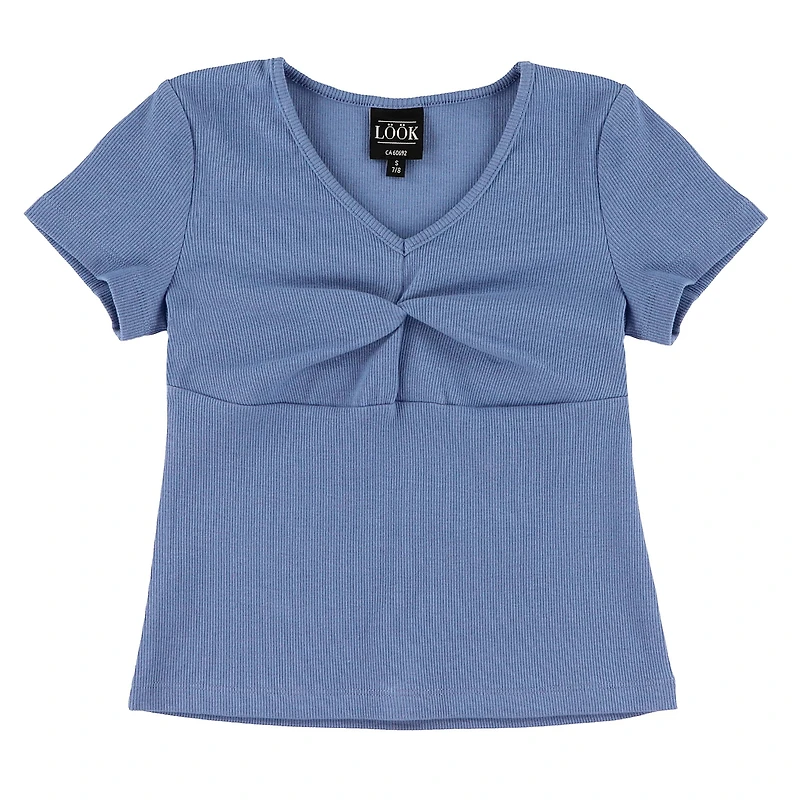 T-Shirt Côtelé Charme 7-14ans