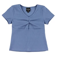 T-Shirt Côtelé Charme 7-14ans