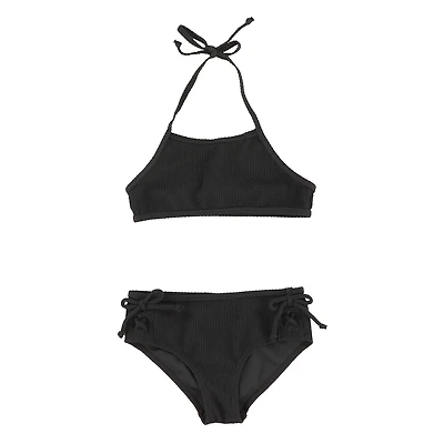 Black Rib Bikini 3-14y