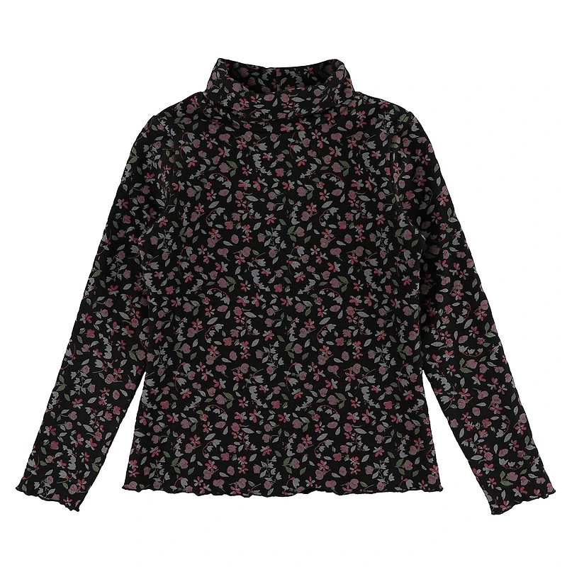 Col Roulé Fleurs Romance 7-14ans