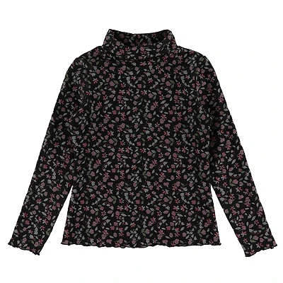 Col Roulé Fleurs Romance 7-14ans