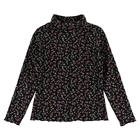 Col Roulé Fleurs Romance 7-14ans