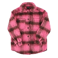 Plaid Bow & Blush Shacket 7-14