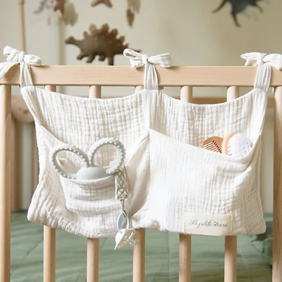Ivory-Bunk Crib Storage