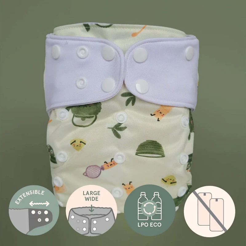 Couche Lavable Évolution -  Matcha 10-35lb