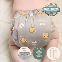 Couche Lavable Élastique Large 8-35lb - Fromage