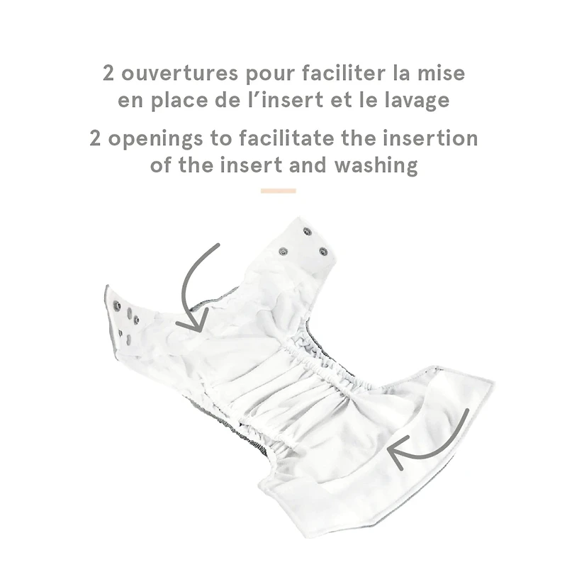 Couche Lavable Élastique Large 8-35lb - Fromage