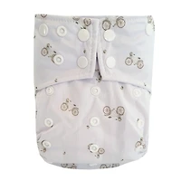Large Elastic  Cloth Diaper 10-35lb - Bicycle