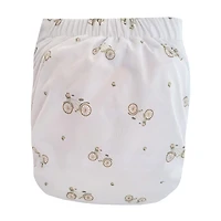 Large Elastic  Cloth Diaper 10-35lb - Bicycle