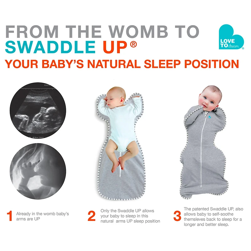 Swaddle Up Original Medium 13-19lb - Gray