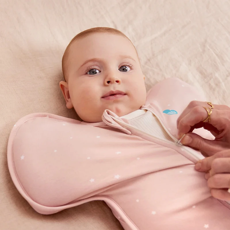 Swaddle Up Organique Small 8-13lb - Rose Étoilé