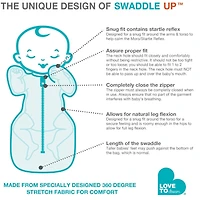 Swaddle Up SILKY-LUX™ Bambou Nouveau-né 5-8.5lb - Crème
