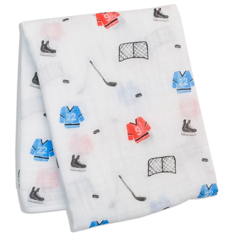 Couverture Mousseline - Hockey