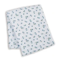 Cotton Muslin Swaddle - Blueberries