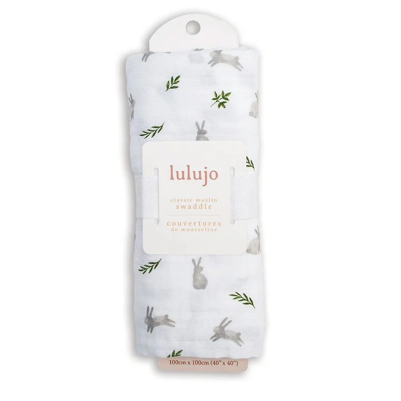 Couverture Mousseline - Lapins