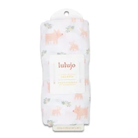 Piggies -Cotton Muslin Swaddle