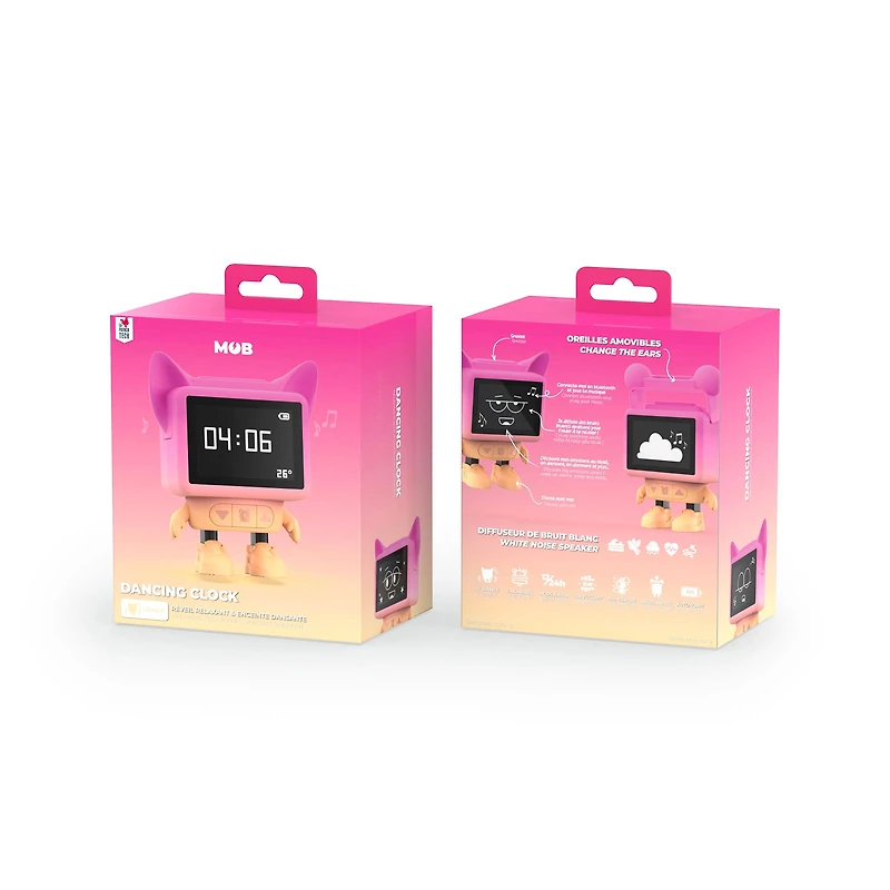 Dancing Clock -  Pink